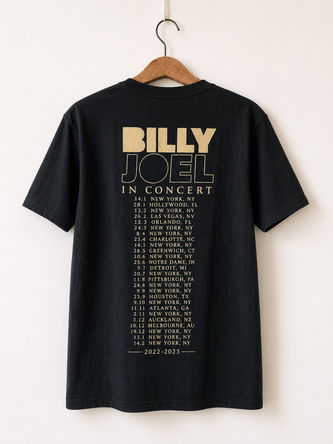 Billy Joel 2022/2023 Tour Graphic T-shirt