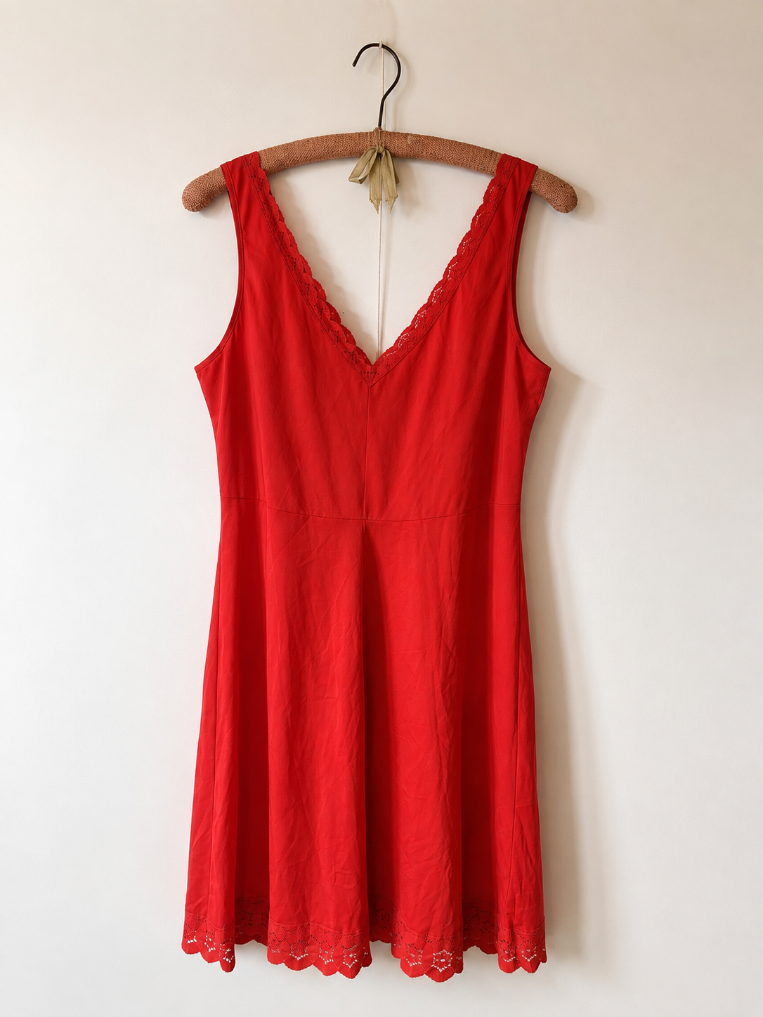 Vintage Red Bendon Slip