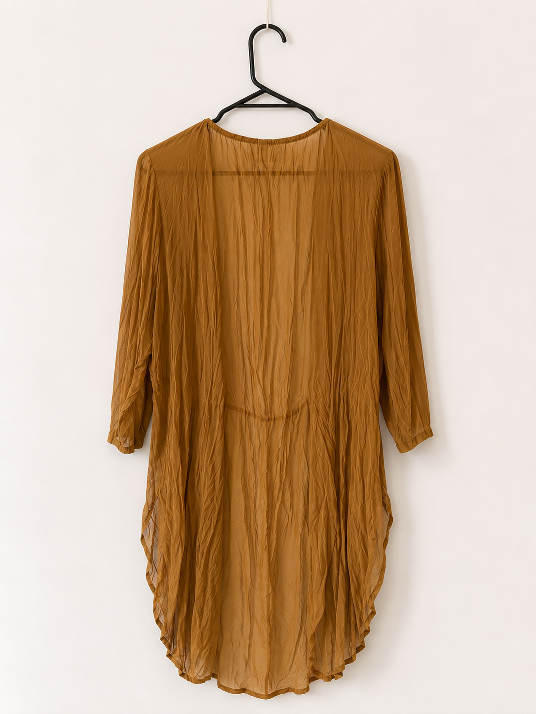 Mustard Sheer Cardigan by Chololat