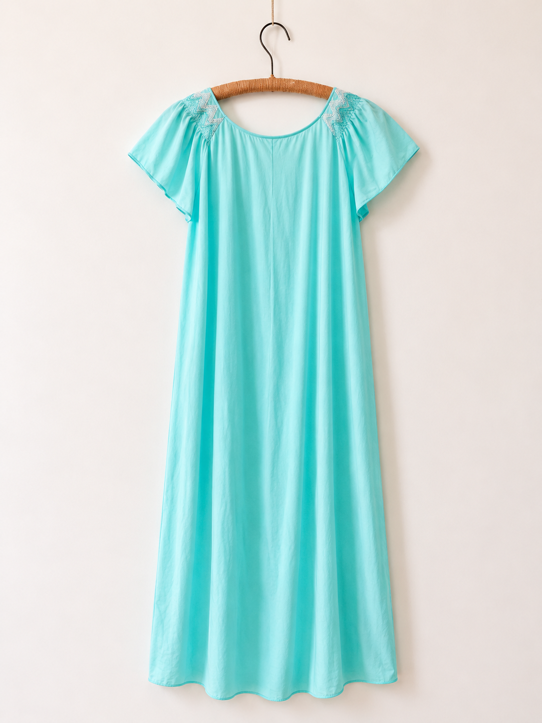 Vintage 1980's Bendon Shirred Blue Night Dress