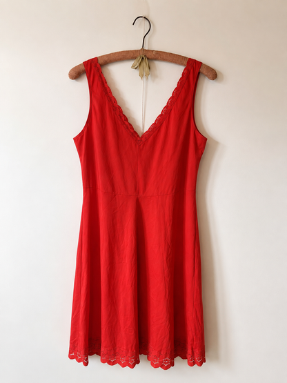 Vintage Red Bendon Slip