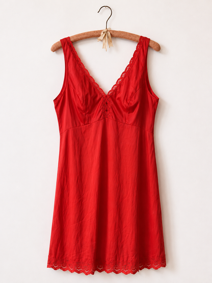 Vintage Red Bendon Slip